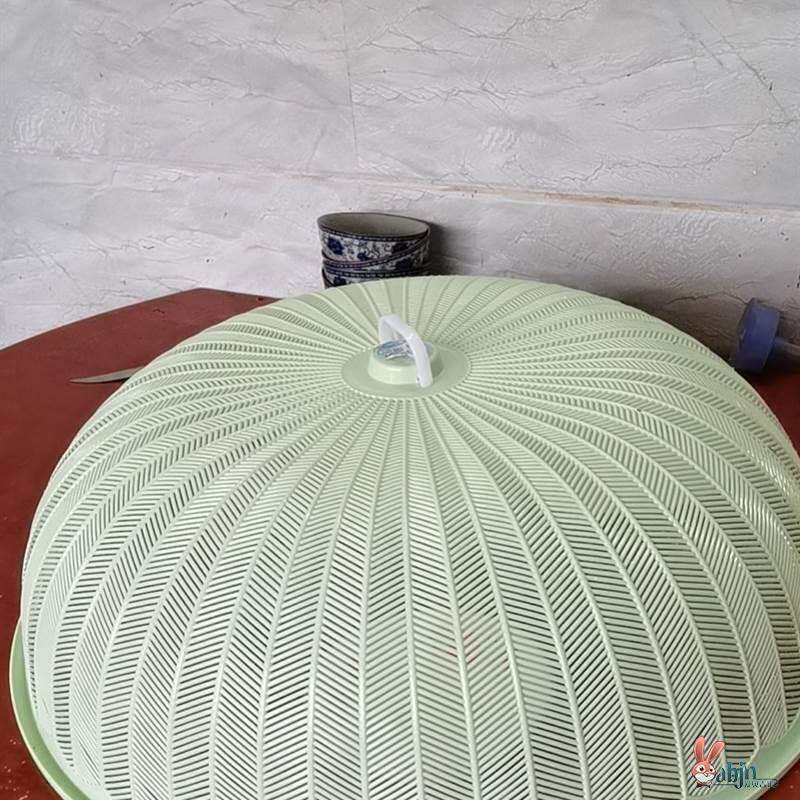 餐桌圆形塑料盖菜罩家用遮饭菜防尘苍蝇大号厨房台罩