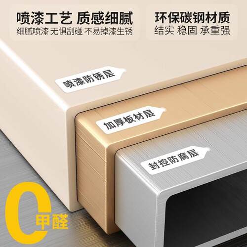 床头柜小型简约现代家用卧室床头置物架子带灯铁艺创意可移动边几