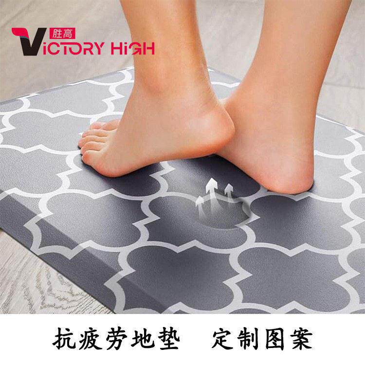 门口家用厚款防滑垫子pvc防摔防水厨房抗疲劳垫入户脚垫浴室地垫