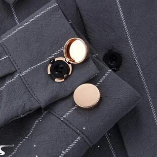 Button Wedding Cuff for Round Brass Pair ver