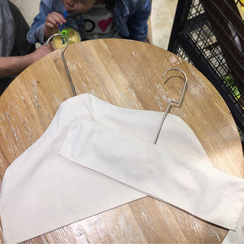 服装店衣架防滑布套布罩棉麻棉布裤架防尘半身防尘罩衣撑套罩