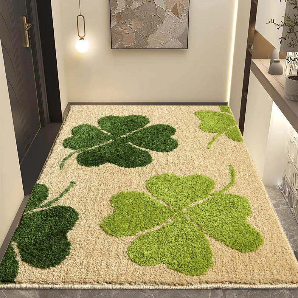 加厚绒毛入户门地垫进门地毯门口脚垫卧室门垫除尘吸水防滑垫可洗