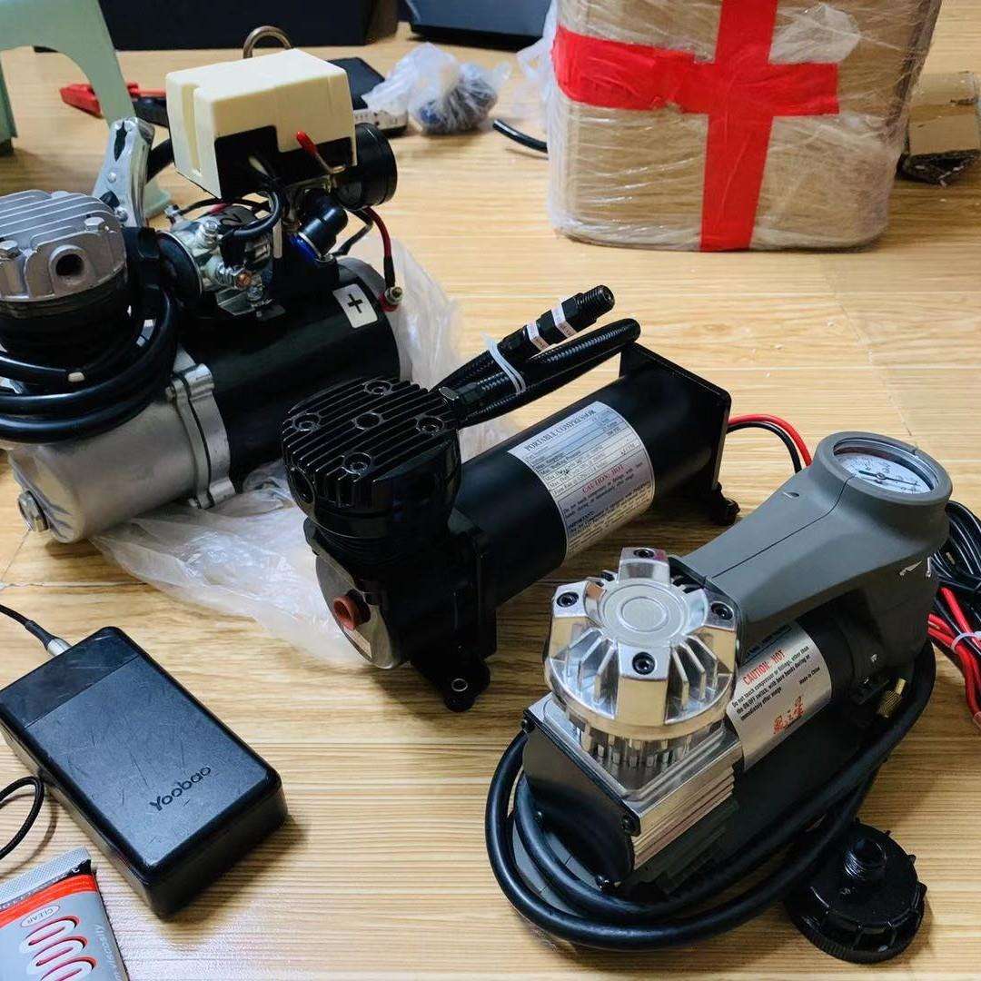 厂家热销汽车改装气泵200psi电机不锈钢空压机400C12V车载充气泵