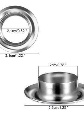 50 Sets 20mm Eyelet Metal Grommet Rings with Tool Kits for