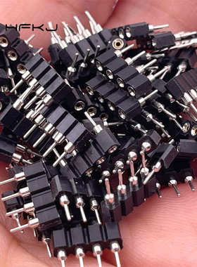 厂家批发2.54mm间距1*4P圆孔排母LED专用连接器RGB灯条连接器4p母