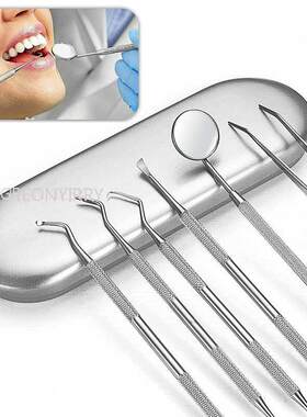 Dental Mirror Sickle Tartar Scaler Teeth Pick Spatula Dental