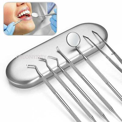 Dental Mirror Sickle Tartar Scaler Teeth Pick Spatula Dental
