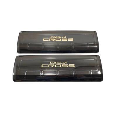 适用于22款卡罗拉锐放座椅防踢面板改装配件CROSS座椅防踢装饰贴