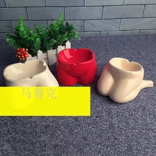 创意办公室家用客厅茶几烟缸个性 陶瓷烟灰缸 复古欧式 潮流烟碟时尚
