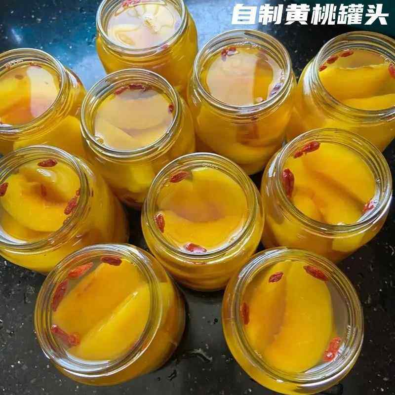 耐高温可蒸煮罐头瓶子空瓶带盖水果黄桃玻璃瓶密封罐子食品级家用