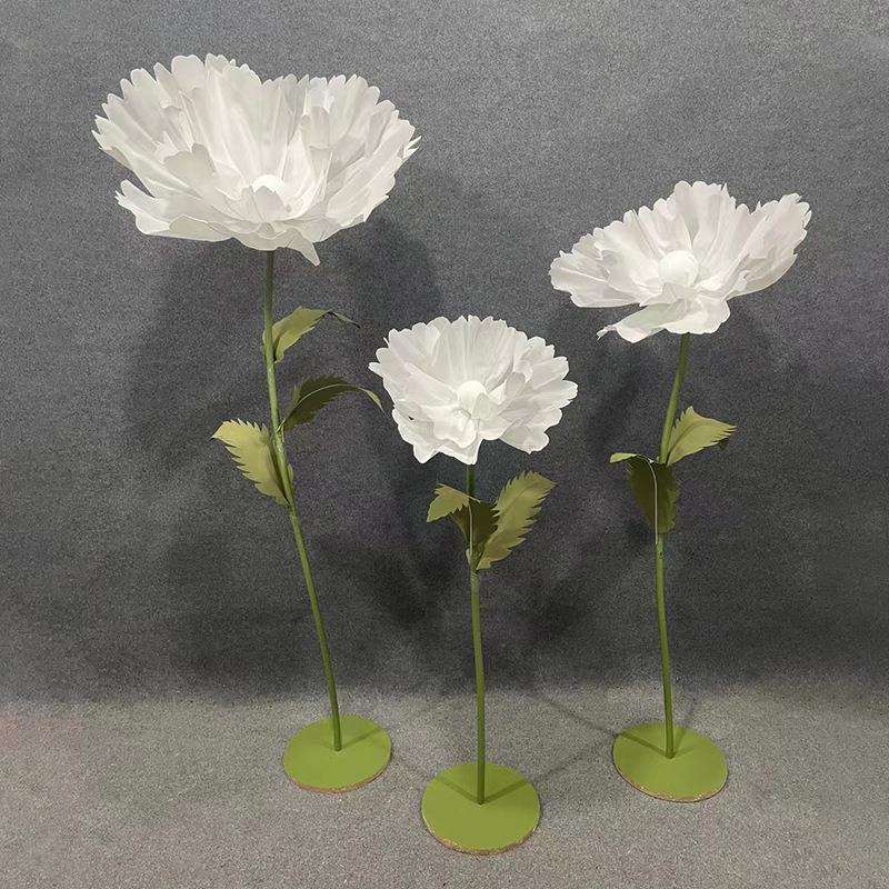 婚庆路引花成品牡丹泡沫花婚礼装饰布置道具手工花商场橱窗摆件