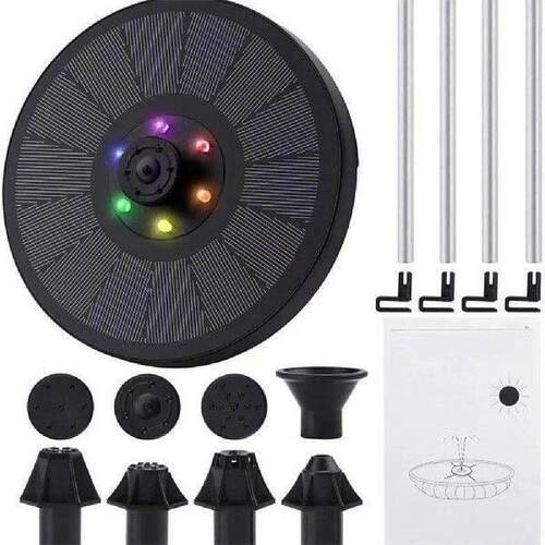 Solar Water Fountain with LED Lights Solar Powered Bird