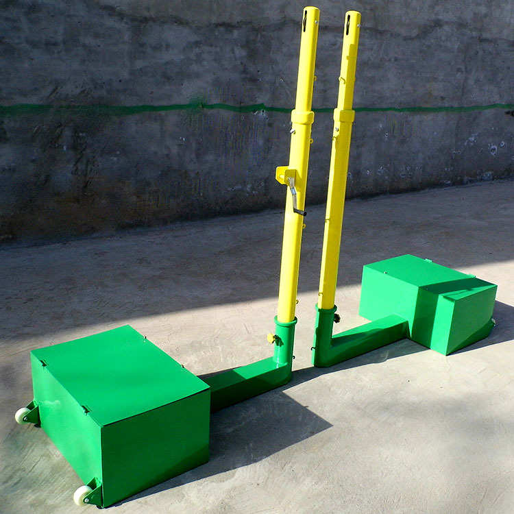 专业男女排球网柱多功能羽毛球网架气排球架沙滩排球架便携移动式