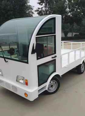 电动平板车拉货车大功率载重王四轮工地库房厂区搬运车两吨