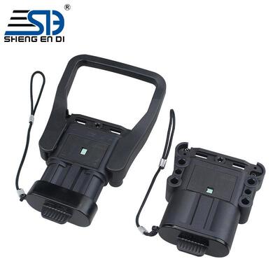 SIN160A150V电动叉车充电插头防水塞带拉绳电源公母护套
