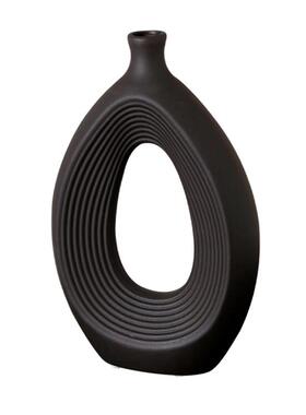 玄关抽象软装高级感摆件小众陶瓷花瓶酒柜装饰品客厅电视柜艺术品