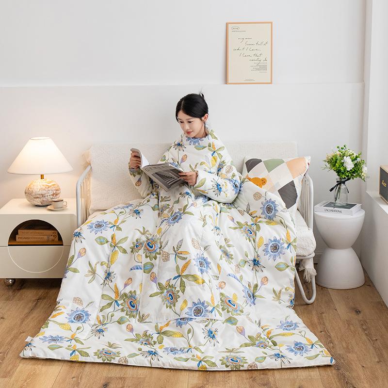 多功能懒人抱枕被冬天加厚可穿式带袖子保暖午睡车载2024两用抱枕