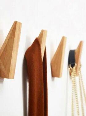 Creative Japanese Oak Hook Wall Coat Wooden Hook Clothes