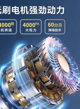 车载无线吸尘器 汽车大功率手持便携除尘器 车家两用吹吸一体吹气