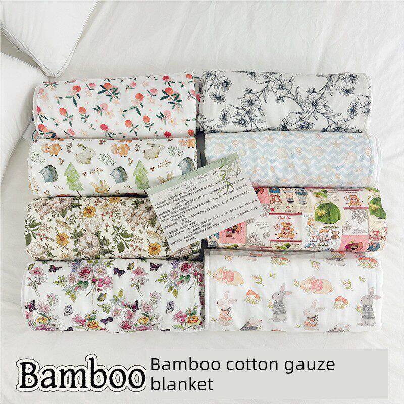 出口优质竹纤维纱布毯子毛巾被子儿童夏季凉爽被子夏季被子午睡毛