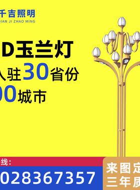 市政工程道路照明8米LED中华灯景区广场主干道玉兰灯景观灯