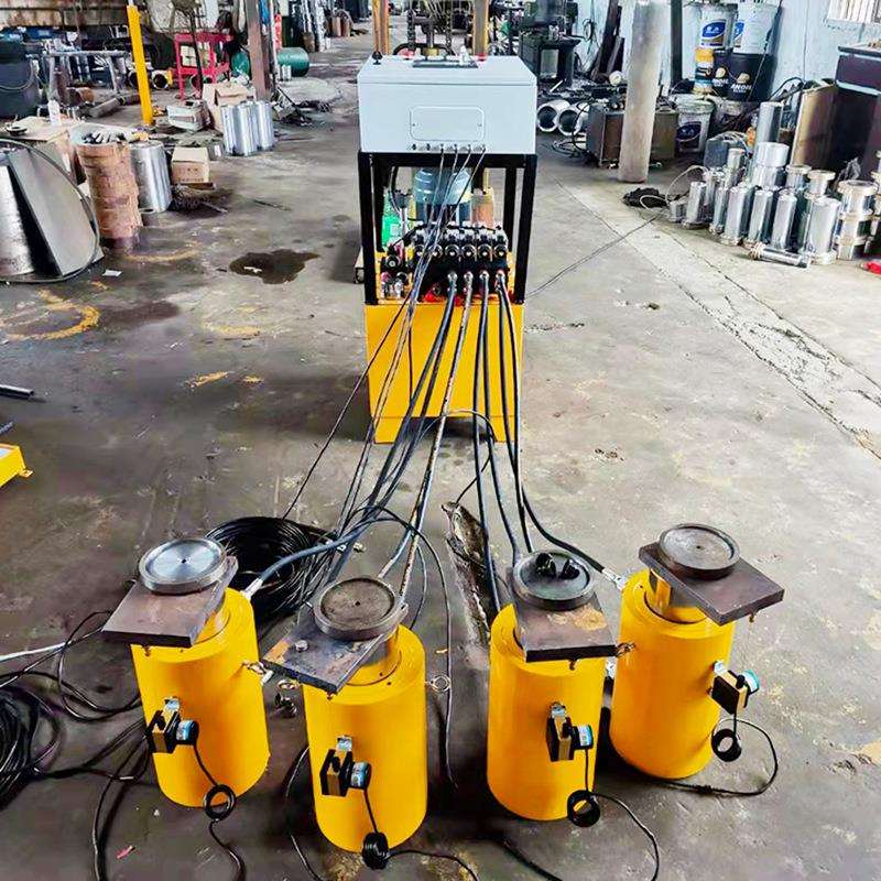 坦安分离式电动液压千斤顶隧道用液压顶管机双作用千斤顶油压回缩