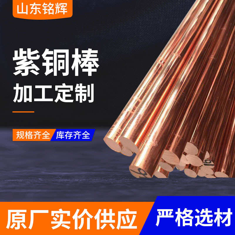 T2紫铜棒可切割 高纯导电紫铜棒T3实心铜棒 T1无氧紫铜棒