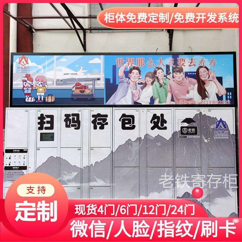 智能红外条码寄存柜/电子存包柜/储物柜/买菜柜/扫码存取衣鞋干洗