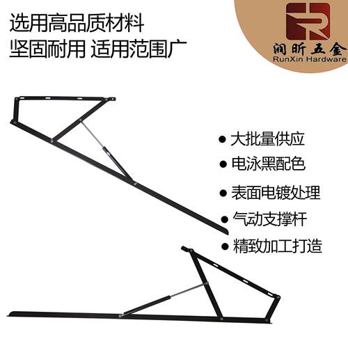 用气动支撑架榻榻支米撑升降架储776物床箱升架降排骨床架上翻举