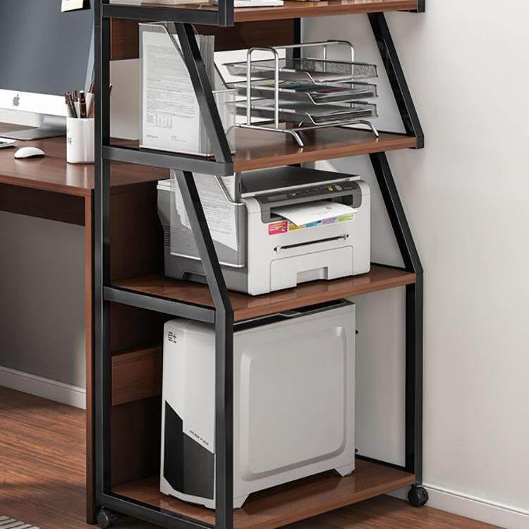 放打印机置物架落地放置柜搁物架子可移动办公室桌边电脑主机托架