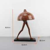 办公室创意摆件书房人物抽象蘑菇现代简约客厅样板房家居饰品卧室