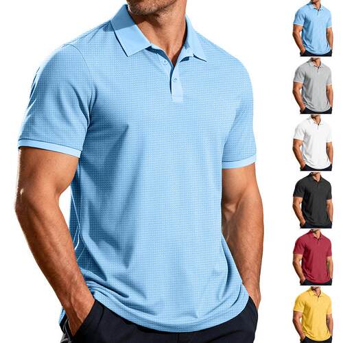 Men Casual Collared Sleeve Shirt Shorts Two Set Breathable