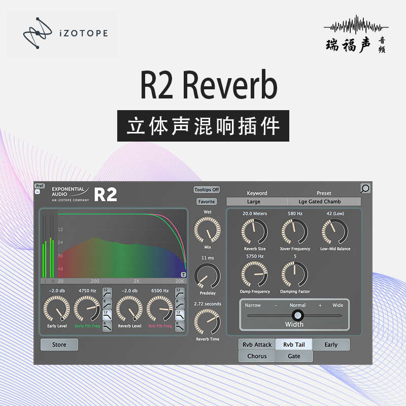 Exponential Audio R2 Reverb 混响效果器插件后期混音