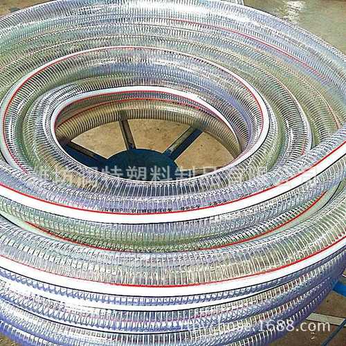 软管批发厂家经销防冻水管 透明pvc钢丝全新 料  抗老化