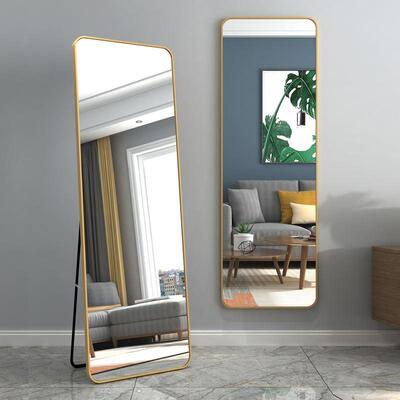 metal frame rack full-body mirror wall mirrow Bedroom mirror