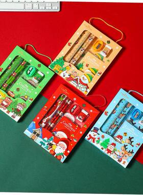Christmas decoration stationery gift box set with six prizes