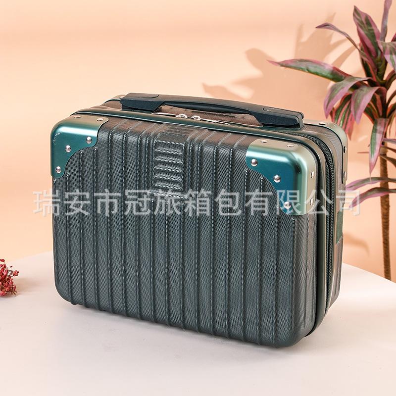 14寸小型手提箱2024新款化妆包子母箱女复古轻便伴手礼收纳小箱子图片
