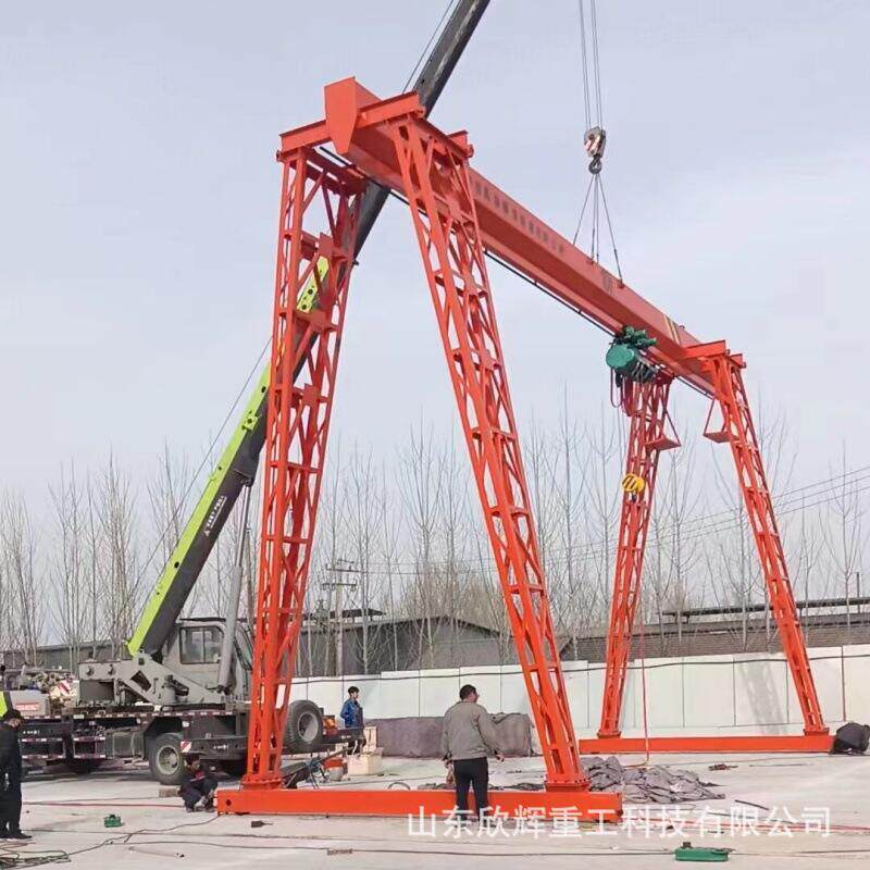 优惠价格龙门吊室外大型5/20吨可移动单梁悬挂MH包厢式门式起重机