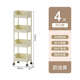 架物厨房浴室架零食储卧室置小推车卫生间收纳落地书架物塑料
