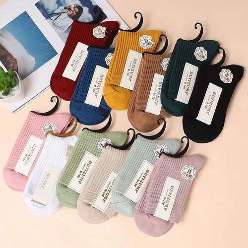Always Mid Calf Socks Blisters 5 Versatile Colors Spring