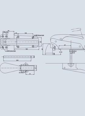 卡松YL-838锌合金拉手 冷库门凸门把手 全埋门门锁 干燥库把手