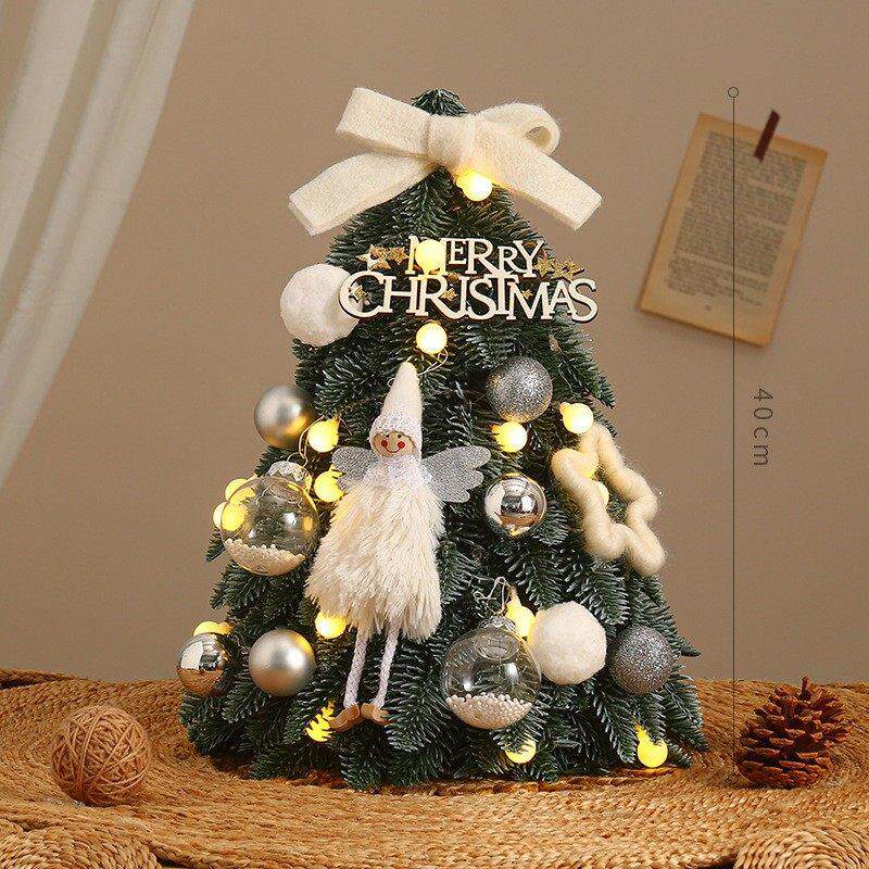 Mini Xmas Decor Tree: 45/60cm PE Mixed, Desktop