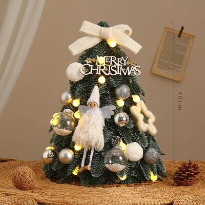 Mini Xmas Decor Tree: 45/60cm PE Mixed, Desktop