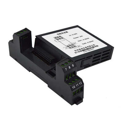 DIN35mm导轨抗干扰电阻信号变送器 强隔离通风栅格散热电阻变送器