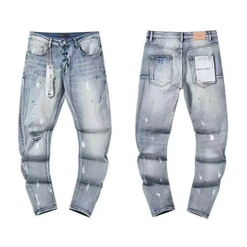 Purple Jeans American High Street Paint Hole Black 9045 2024