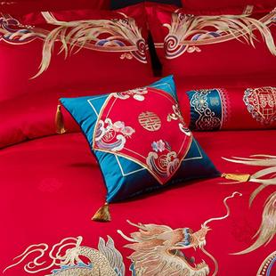 正品婚配件小抱陪枕大色新房靠垫枕头含红芯子庆孙喜庆结婚嫁 一