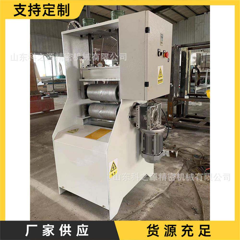 橱窗胶合板密度板加工机 单双面木纹压纹机 冷压加热木地板纹路机