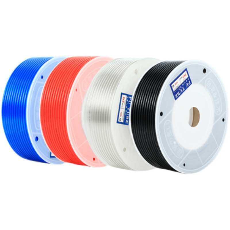 PU管机械手配件气管风源管黑蓝红白4/6/8/10/12mm高压足100/200米