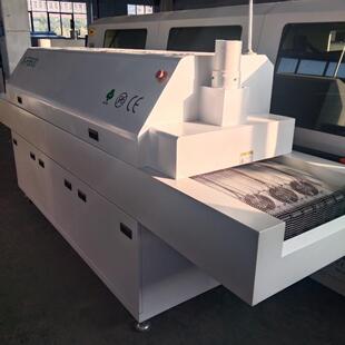 二手无铅六温区热风回流焊机 网带450mm宽九五成 贴片焊接回流炉