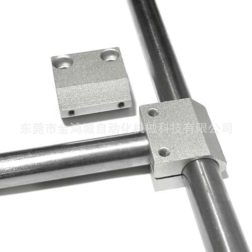 铝合金通支架直810T型固夹定块连接件90度角夹光轴三支架锁紧管夹
